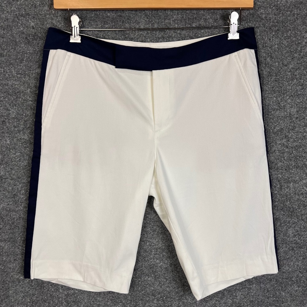 Polo Golf Ralph Lauren Shorts Womens 10 White Side Stripe Performance